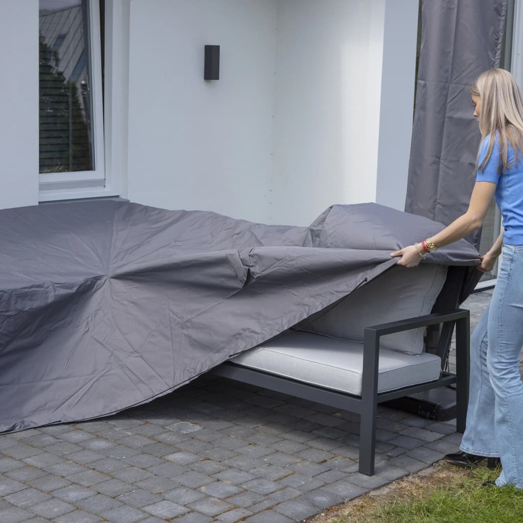 Loungesethoes links 270x210x90 cm grijs