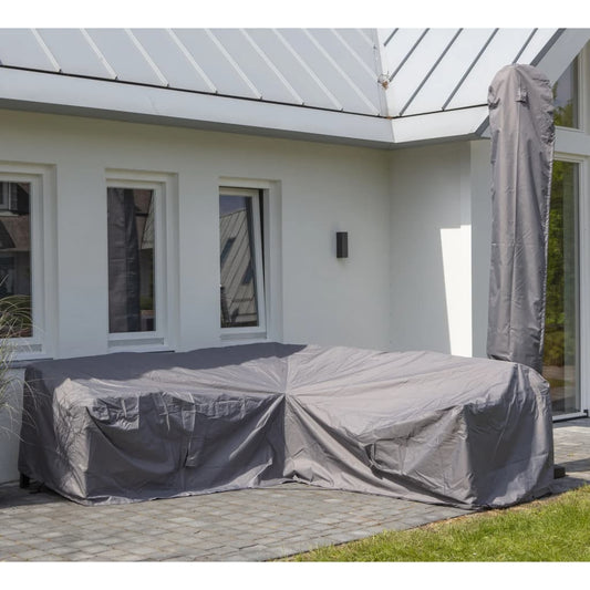 Loungesethoes links 270x210x90 cm grijs