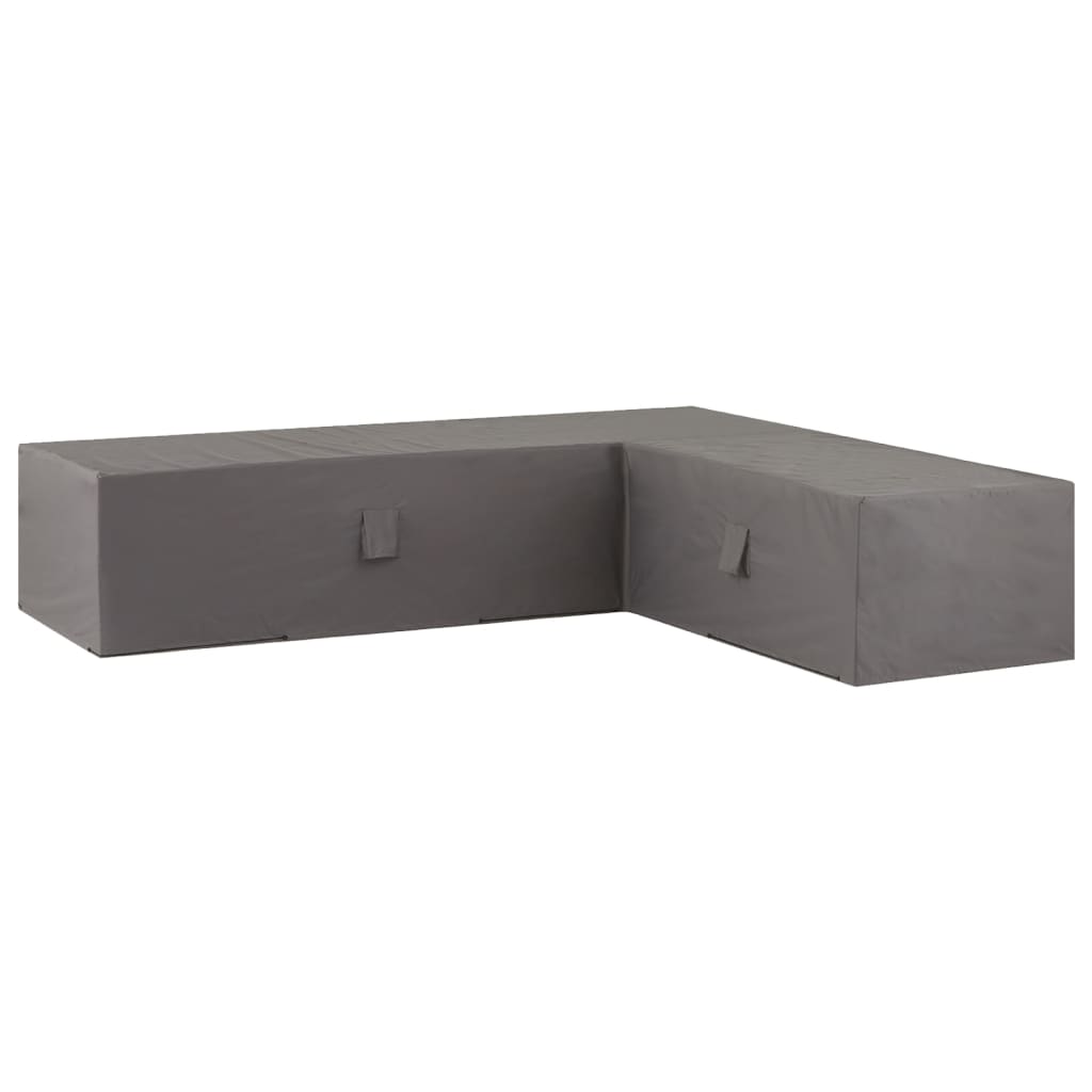 Loungesethoes links 320x255x70 cm grijs