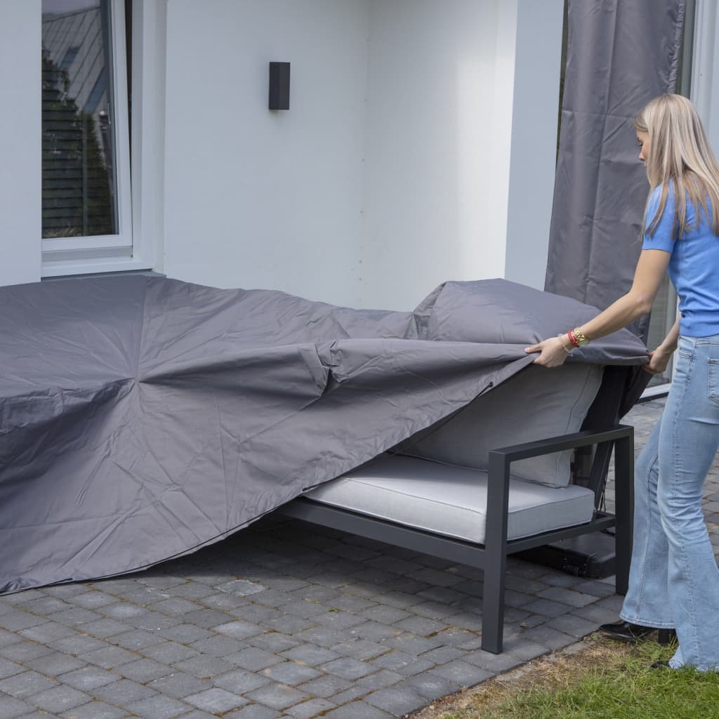 Loungesethoes links 320x255x70 cm grijs
