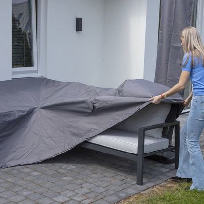 Loungesethoes 255x255x70 cm grijs