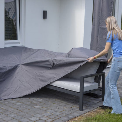 Loungesethoes 235x235x70 cm grijs