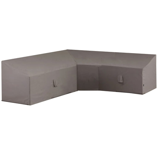Loungemeubelhoes L-vormig 270x270x65/90 cm grijs