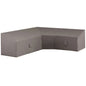 Loungemeubelhoes L-vormig 270x270x65/90 cm grijs