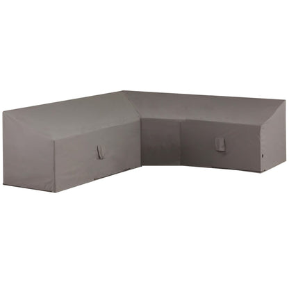 Loungemeubelhoes L-vormig 270x270x65/90 cm grijs