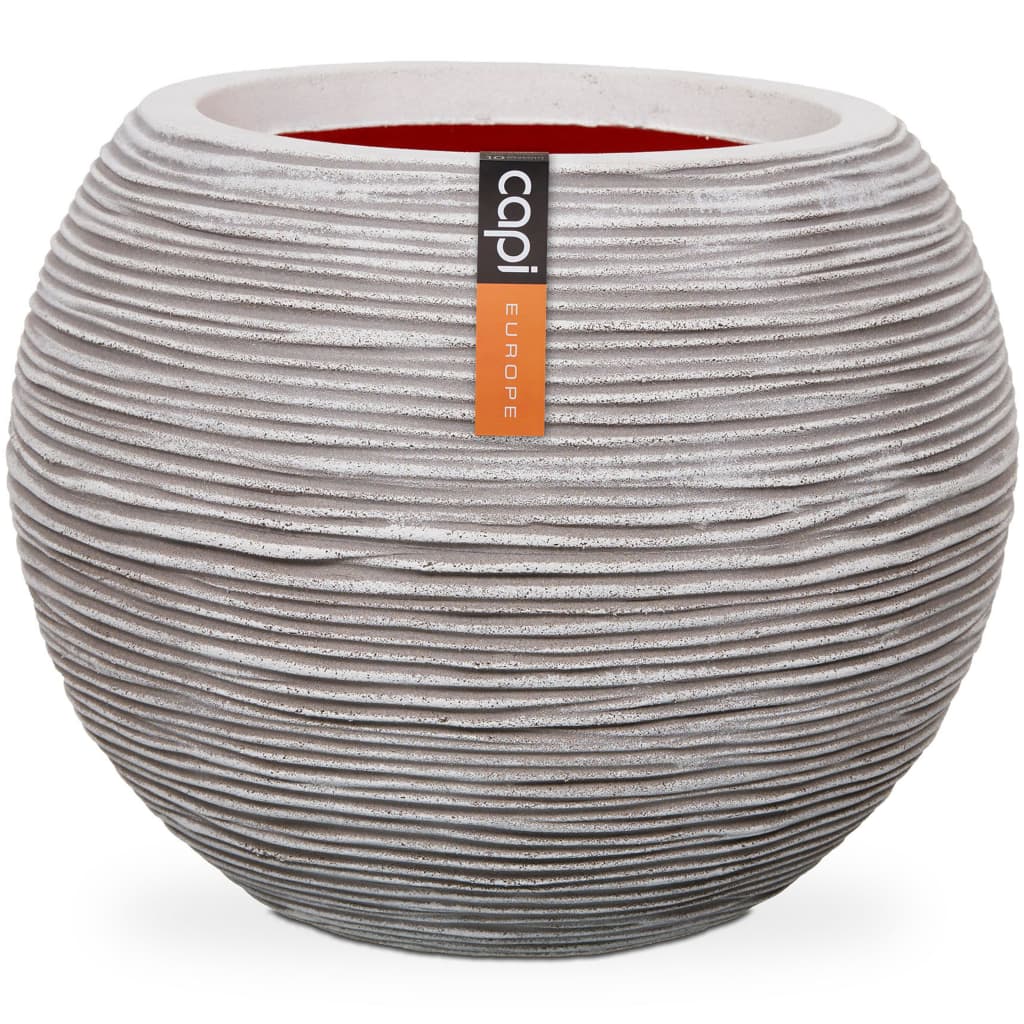 Capi Bloempot Nature Rib Bolvormig Kleurig Kofi271 Ivoor 62 x 48 cm