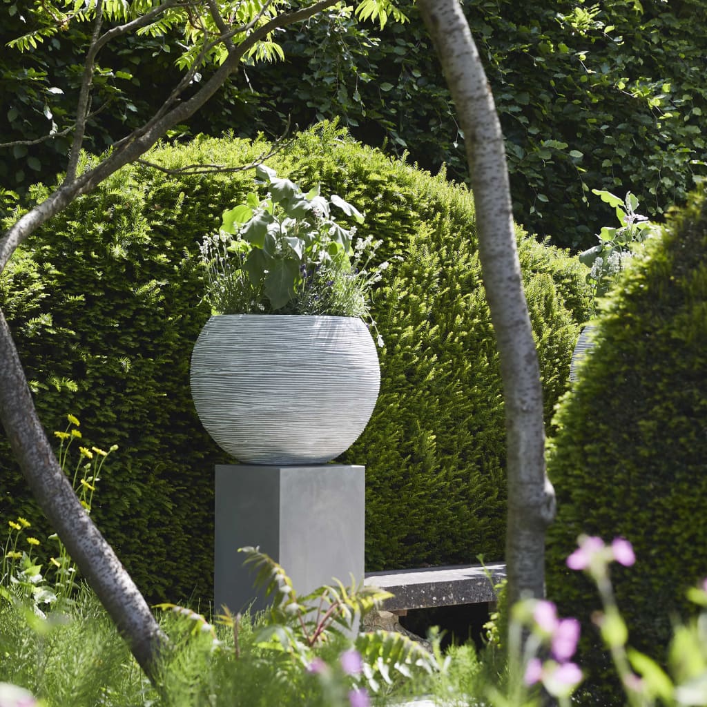 Capi Bloempot Nature Rib Bolvormig Kleurig Kofi271 Ivoor 62 x 48 cm