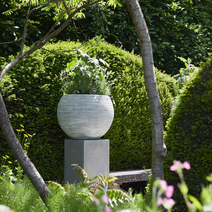 Capi Bloempot Nature Rib Bolvormig Kleurig Kofi271 Ivoor 62 x 48 cm