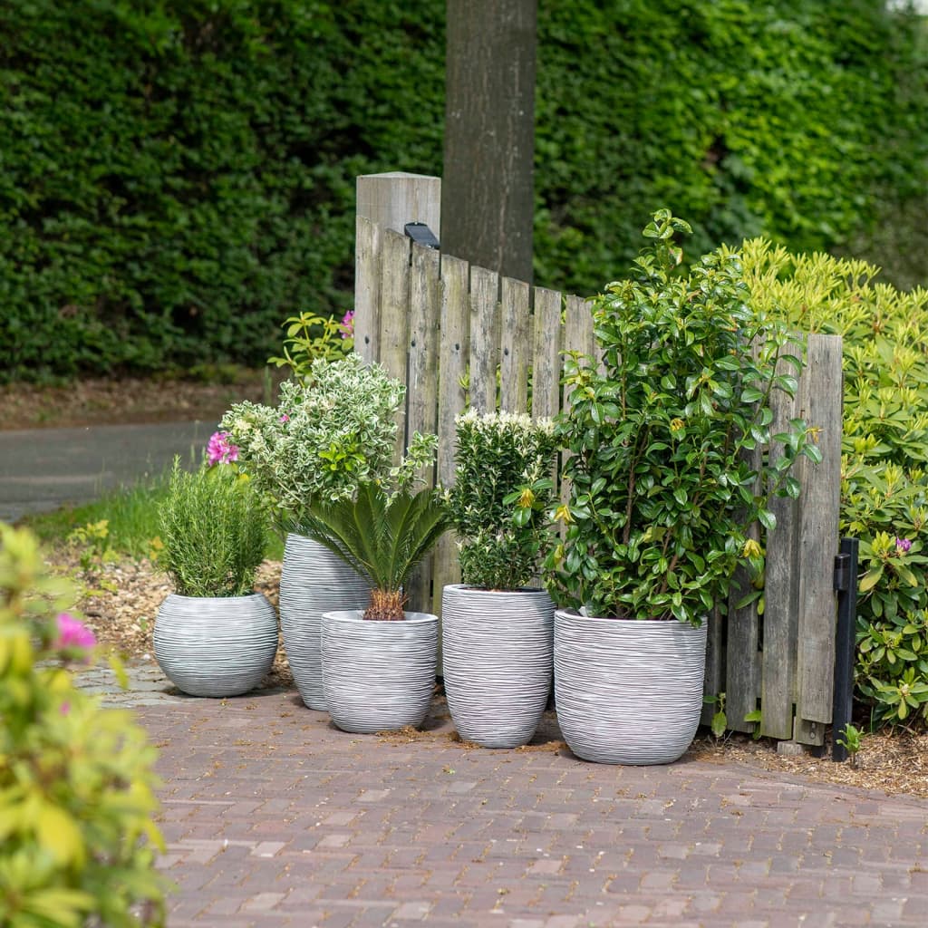 Capi Bloempot Nature Rib Kleurig Kofi932 35 x 34 cm Ivoor