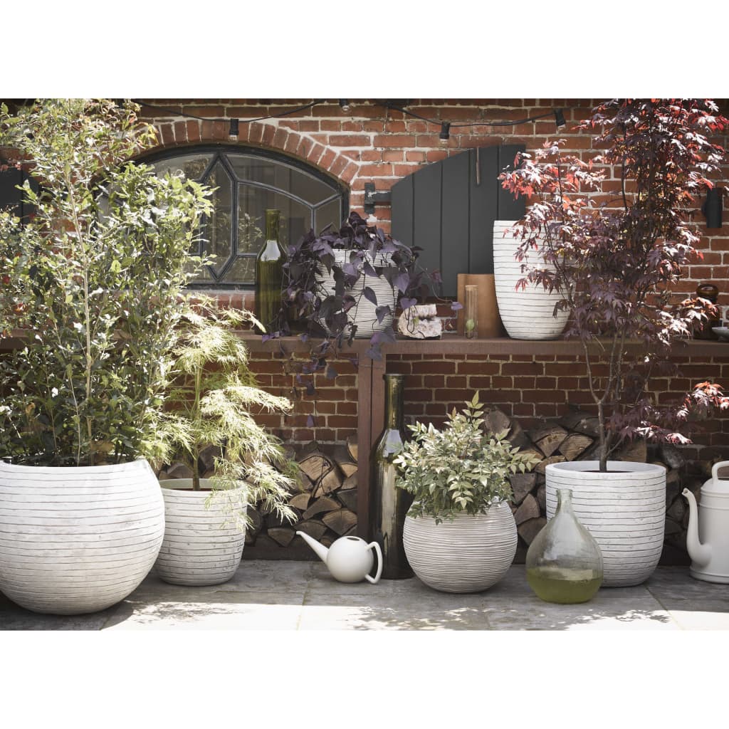 Capi Bloempot Nature Row Elegant Laag Kleurig Krwi782 36 x 47 cm Ivoor