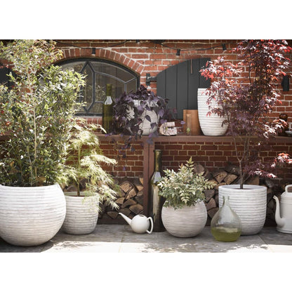 Capi Bloempot Nature Row Elegant Laag Kleurig Krwi782 36 x 47 cm Ivoor