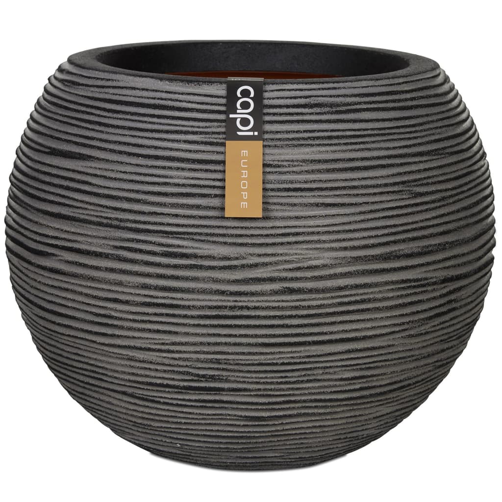 Capi Bloempot Nature Rib Bolvormig Kofz271 Antraciet 62 x 48 cm