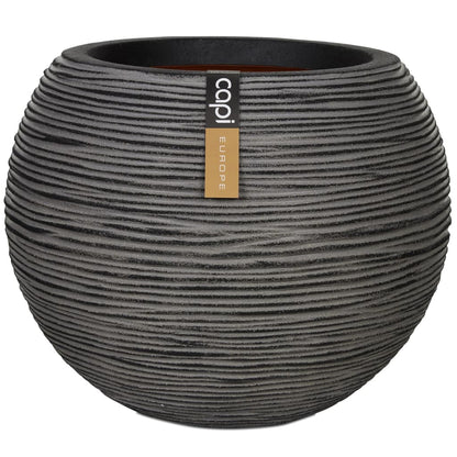 Capi Bloempot Nature Rib Bolvormig Kofz271 Antraciet 62 x 48 cm