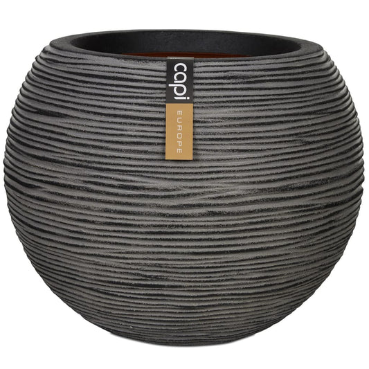 Capi Bloempot Nature Rib Bolvormig Kofz271 Antraciet 62 x 48 cm