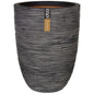 Capi Bloempot Nature Rib Elegant Laag Kofz782 36 x 47 cm Antraciet