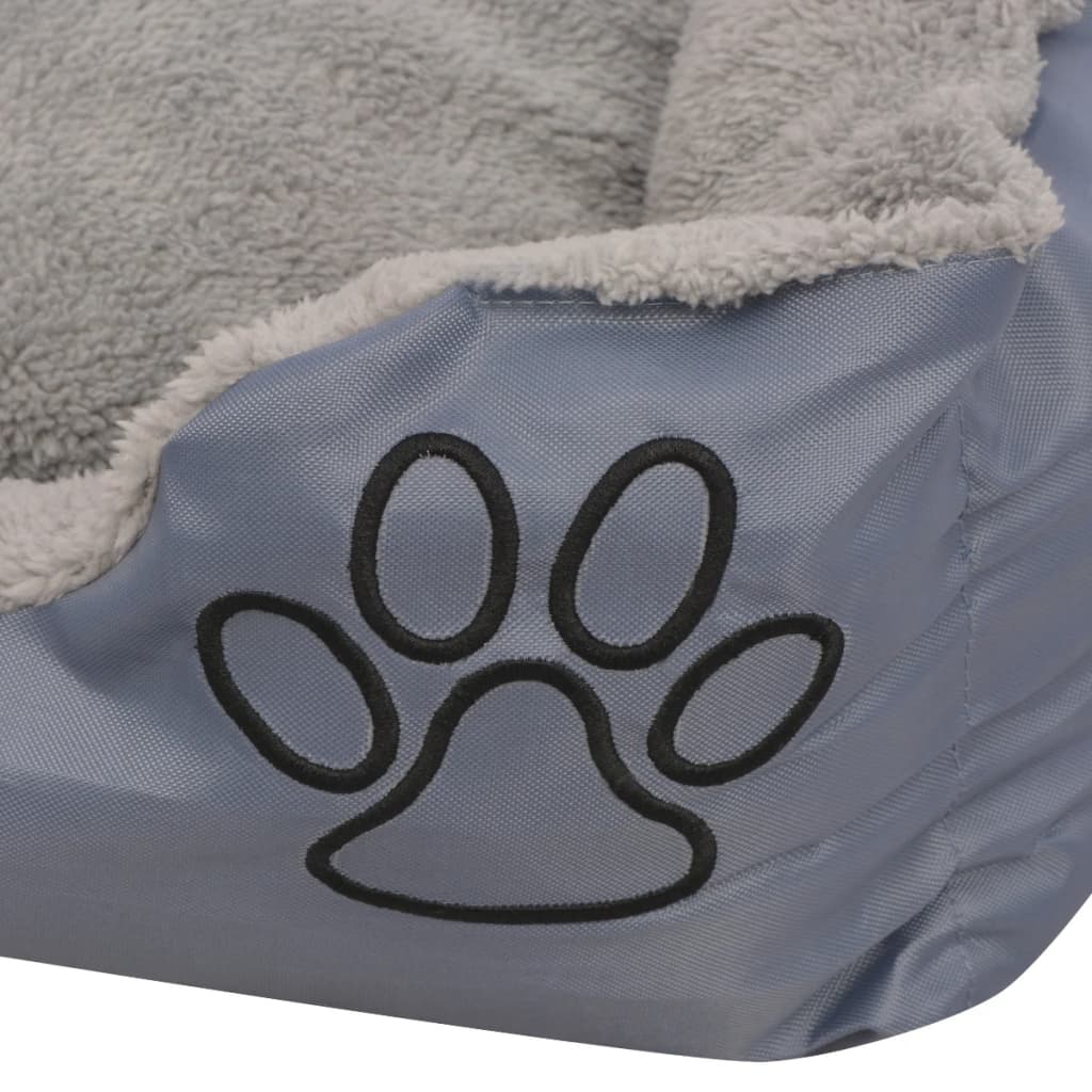 Vida Hondenbed Met Gewatteerd Kussen Maat xl Grijs