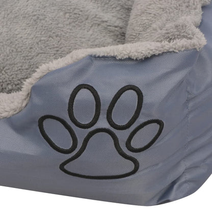 Vida Hondenbed Met Gewatteerd Kussen Maat xl Grijs