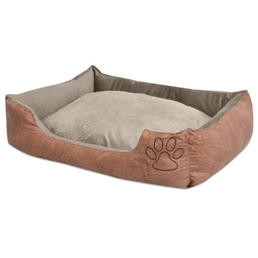 Vidax Hondenbed Kussen Pu-Kunsteer Maat l