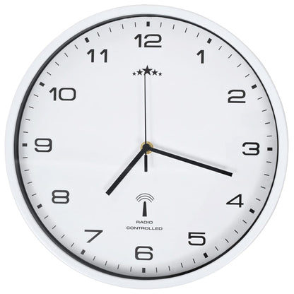 Wandklok Met Quartz Uurwerk Radiogestuurd 31 Cm Wit