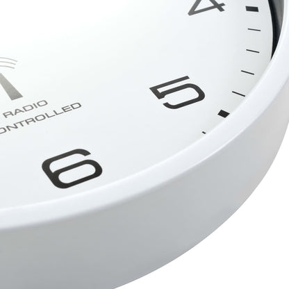 Wandklok Met Quartz Uurwerk Radiogestuurd 31 Cm Wit