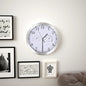 Wandklok Met Quartz-Mechanisme Hygrometer Thermometer 30 Cm Wit