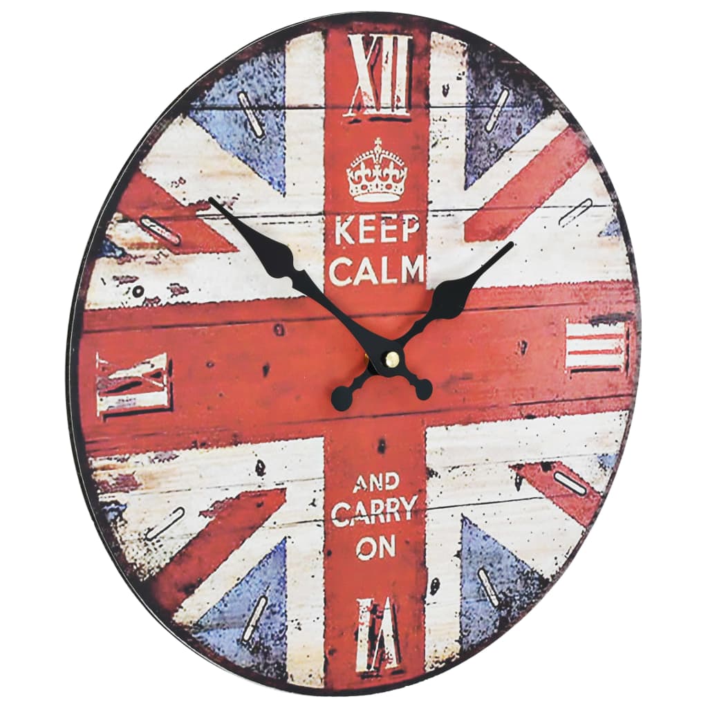 Wandklok Vintage Stijl Uk 30 cm Verenigd Koninkrijk