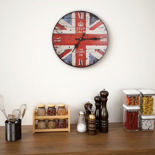 Wandklok Vintage Stijl Uk 30 cm Verenigd Koninkrijk