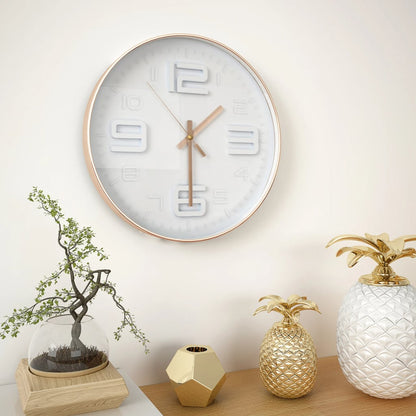 Wandklok -Look 30 Cm Koper