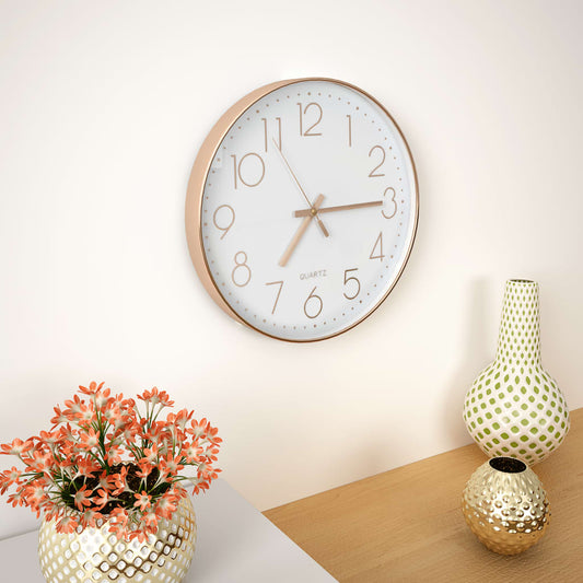 Wandklok 30 Cm Roségoud