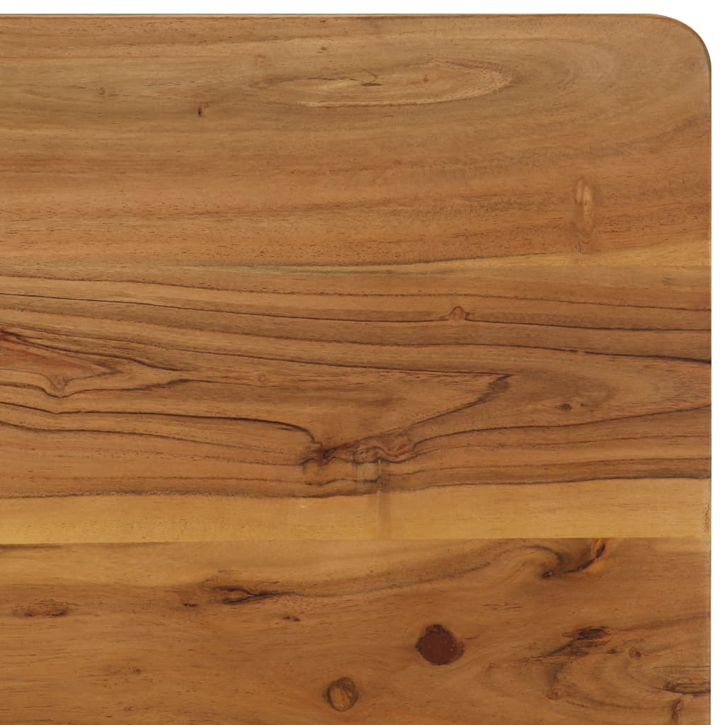 Eettafel 75x75x76 cm massief acaciahout en staal