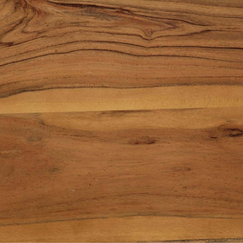 Eettafel 75x75x76 cm massief acaciahout en staal