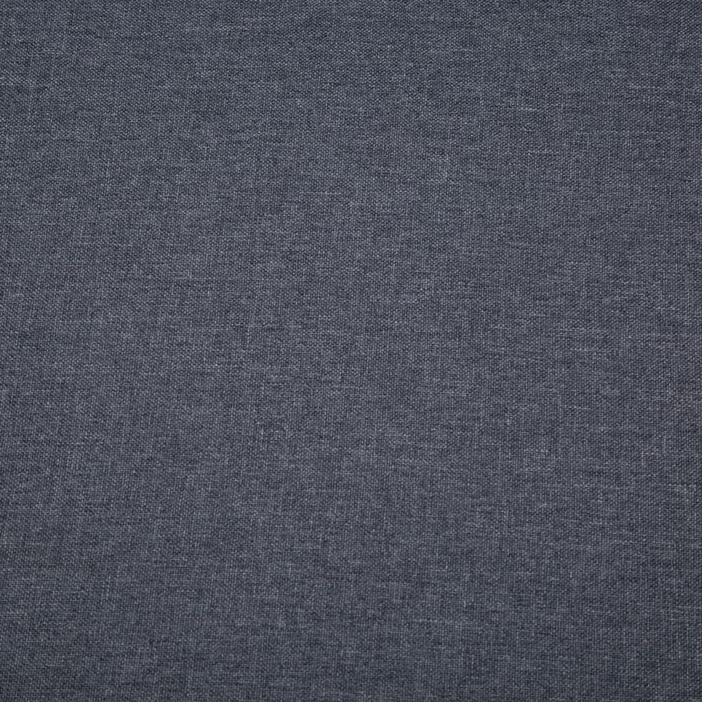 Driezitsbank 172x70x82 cm stof donkergrijs
