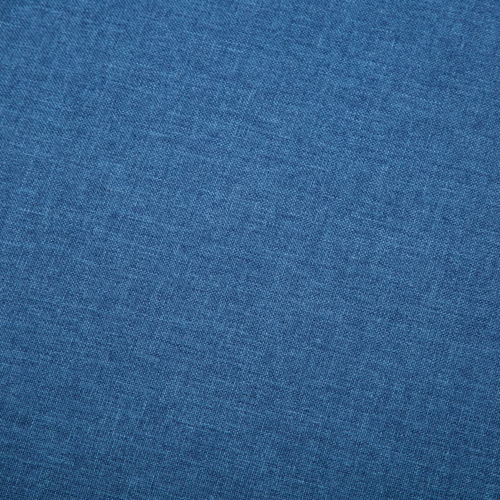 Driezitsbank 172x70x82 cm stof blauw