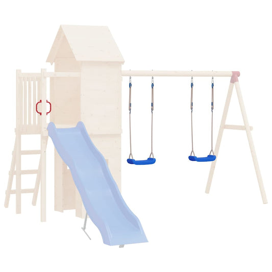 Schommelzitjes 2 st met touwen 37x15 cm polyetheen blauw