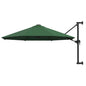 Wandparasol met metalen paal 300 cm groen