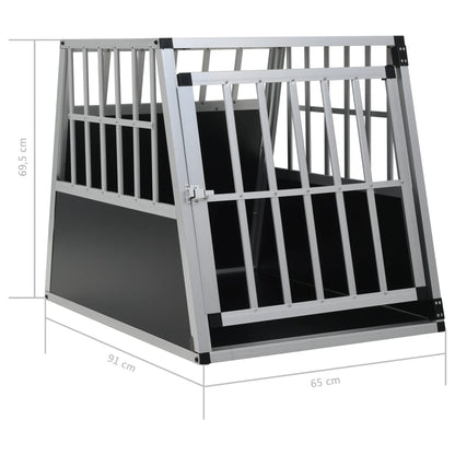 Hondenbench Met Enkele Deur 65X91X69,5 Cm 65 x 91 x 69.5 cm