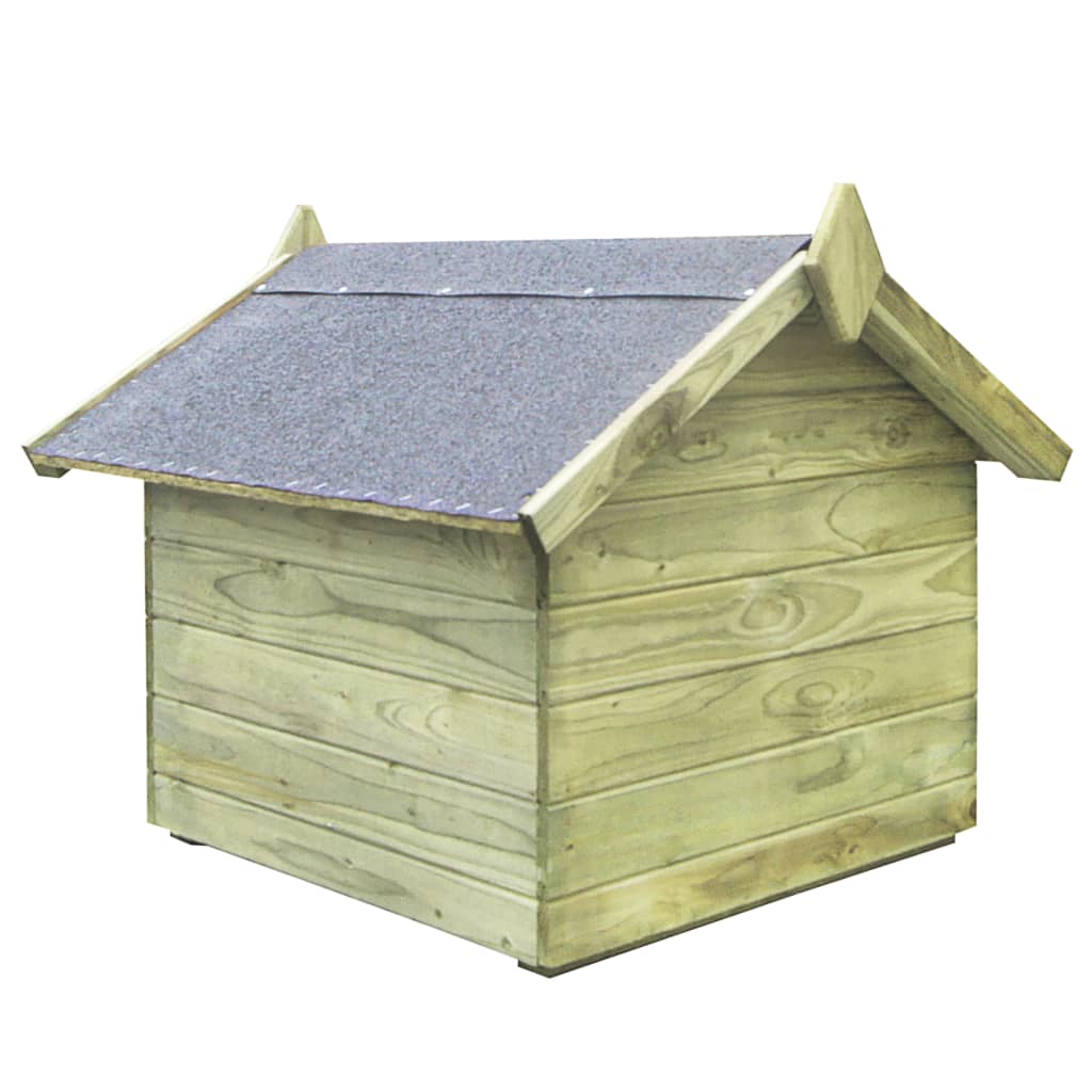 Hondenhok Met Opklapbaar Dak Geïmpregneerd Grenenhout 75 x 78 x 65 cm
