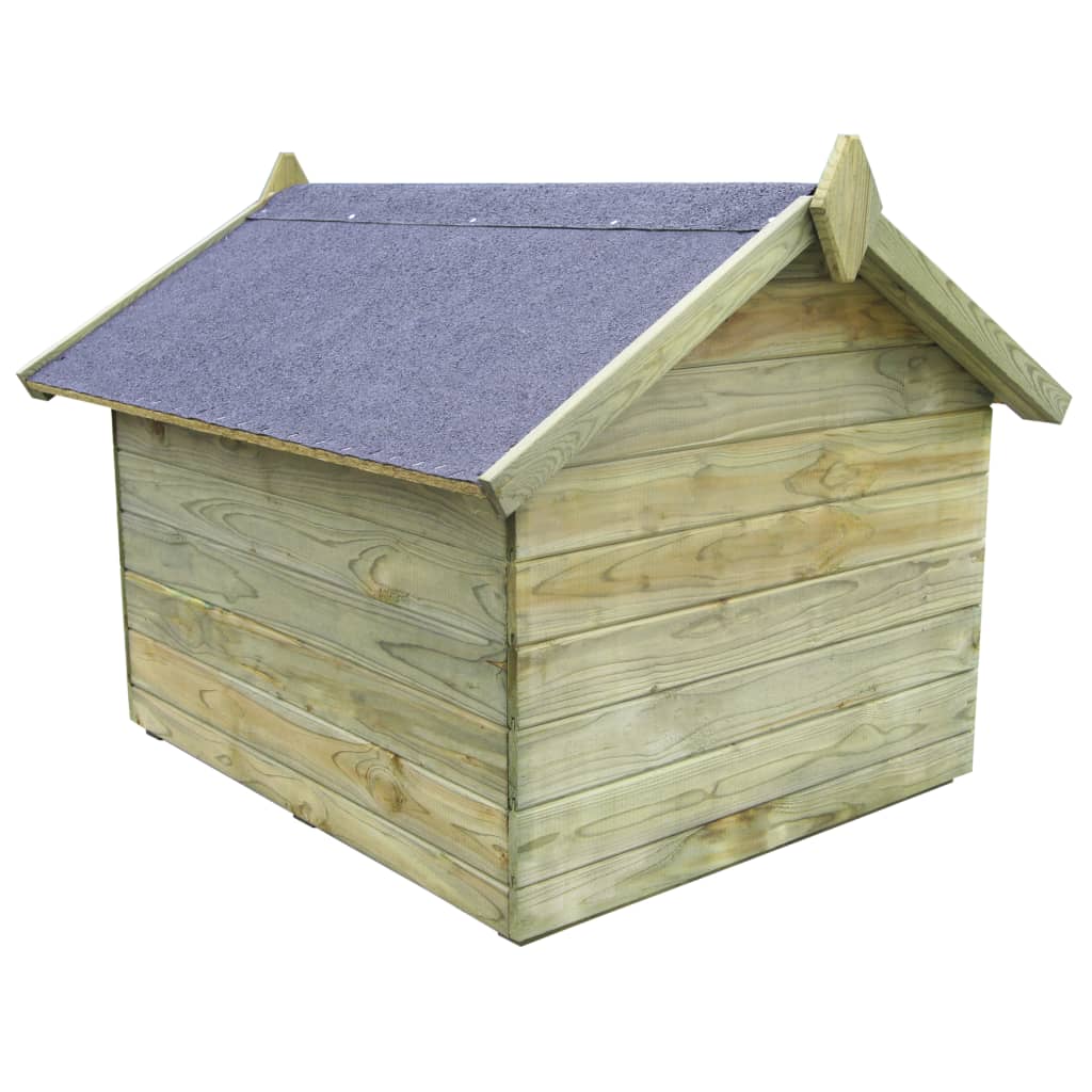 Hondenhok Voor Tuin Met Opklapbaar Dak Geïmpregneerd Grenenhout 85 x 103 x 77 cm