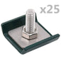Rastermatverbinding 25 Sets Groen