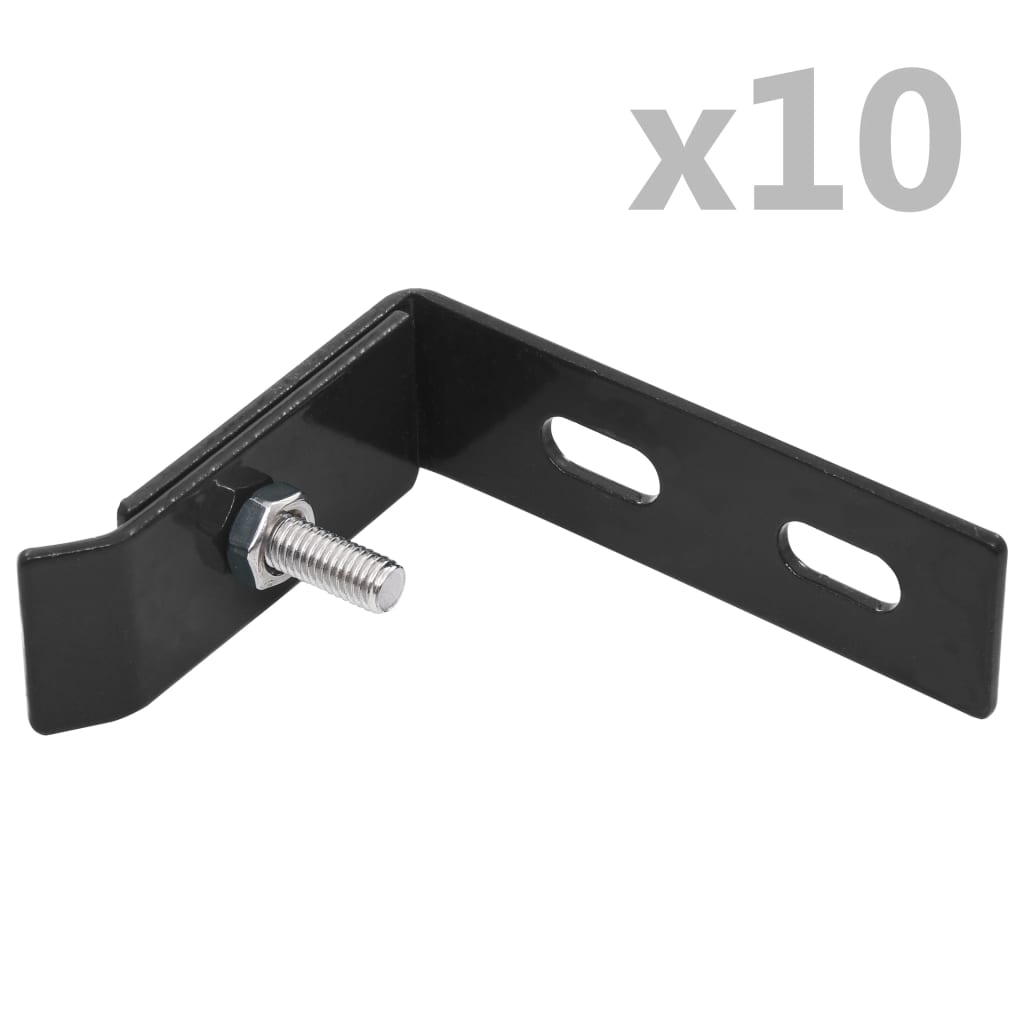Wand Hoekverbinding 10 Sets Antraciet