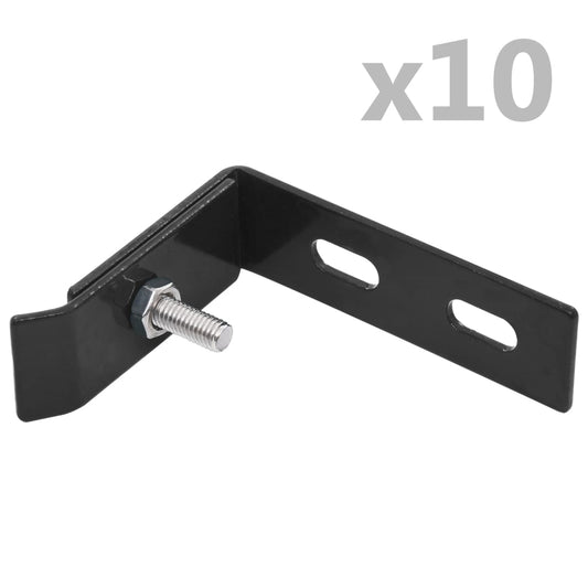 Wand Hoekverbinding 10 Sets Antraciet