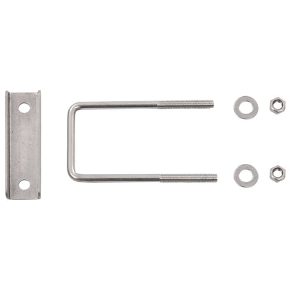 U-Verbinding Voor Hekpaal 25 Sets 60X40 Mm Zilver