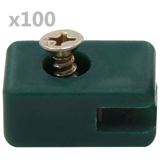 Spandraadhouder Met Schroef 100 Sets Groen