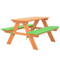 Kinderpicknicktafel met banken 89x79x50 cm massief vurenhout