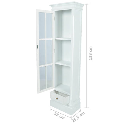 Boekenkast met 3 schappen hout wit