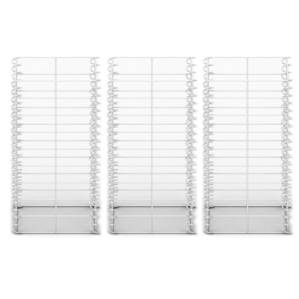 3-Delige Schanskorfset Gegalvaniseerd Draad 25 x 25 x 50 cm