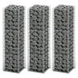 3-Delige Schanskorfset Gegalvaniseerd Draad 25 x 25 x 100 cm