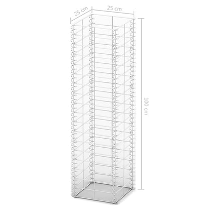 3-Delige Schanskorfset Gegalvaniseerd Draad 25 x 25 x 100 cm