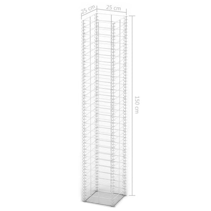 3-Delige Schanskorfset Gegalvaniseerd Draad 25 x 25 x 150 cm
