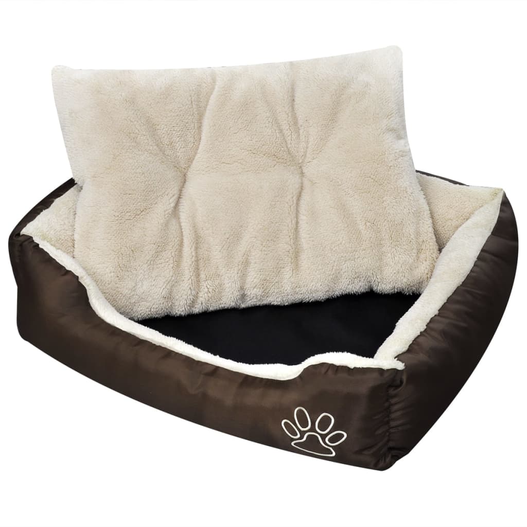 Vidax Hondenmand Met Gevoerd Kussen l Beige